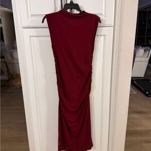 Target Burgundy Backless Dress